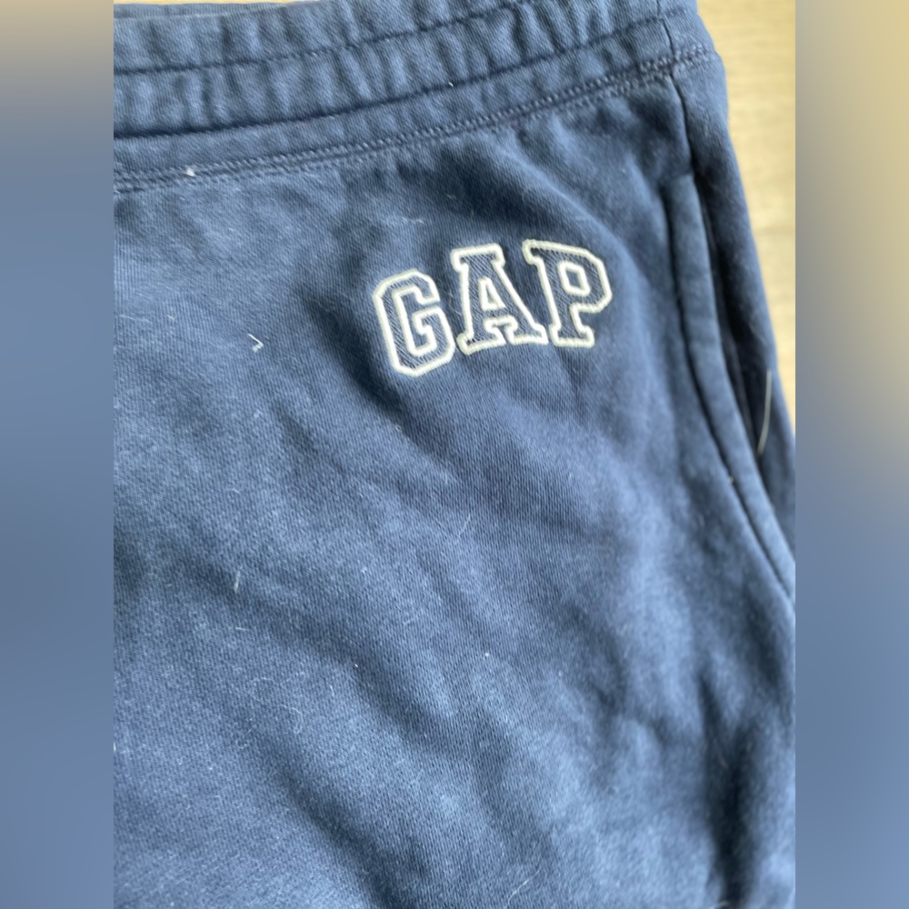 Gap Sweatpants Mens Medium Blue Tapered Joggers - Picture 3 of 5